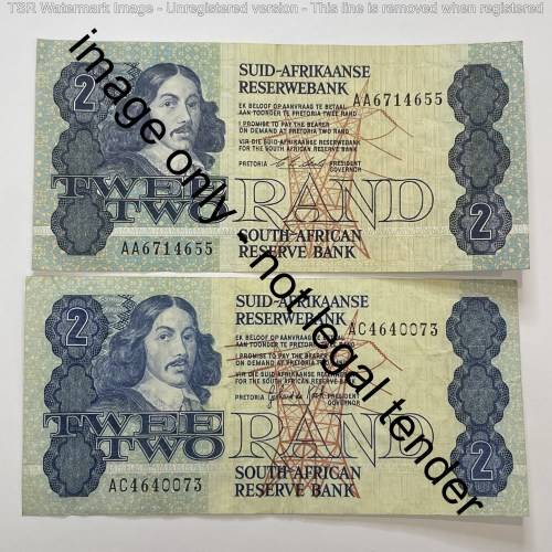Lot of 4 different types R2 notes