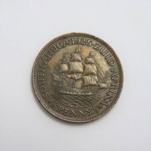 1925 South Africa half penny XF+