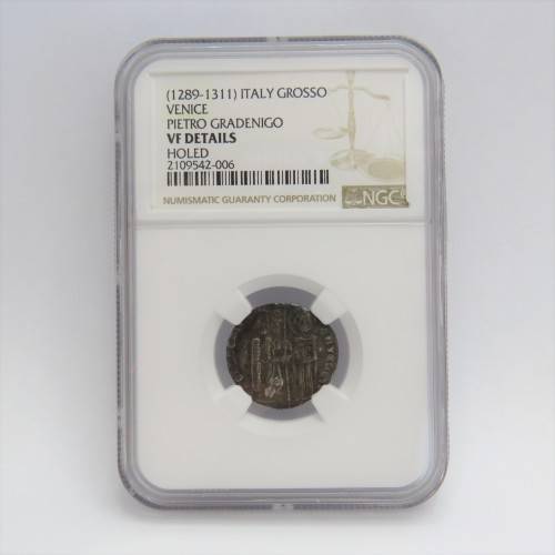 (1289-1311) Italy Grosso Venice Pietro Gradenigo - Graded VF details by NGC