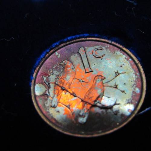 1965 South Africa proof set with English R1 - scarce