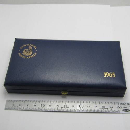 1965 South Africa proof set with English R1 - scarce