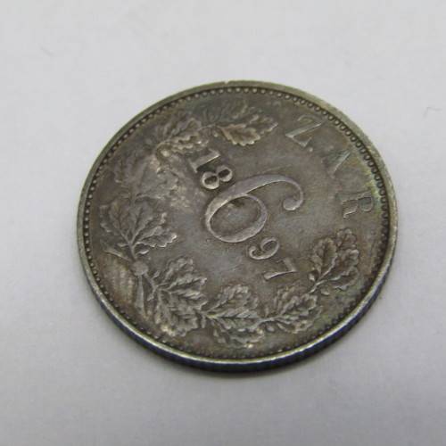 1897 ZAR Paul Kruger 6d VF+