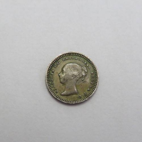 1843 Great Britain One and half penny - Cracked die