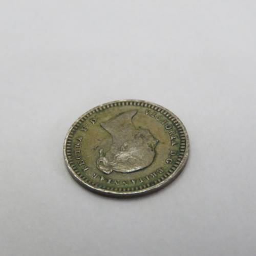 1843 Great Britain One and half penny - Cracked die