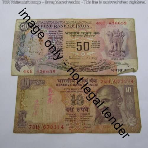 Lot of 10 old world banknotes
