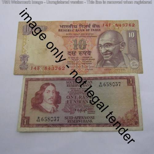 Lot of 10 old world banknotes
