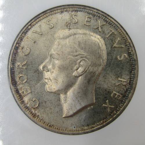 1952 SA Union 5s Five Shilling graded PF 66 by NGC