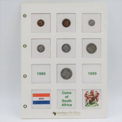 1989 South Africa uncirculated set of coins