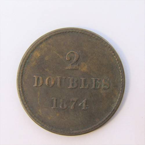 1874 Guernsey 2 Doubles