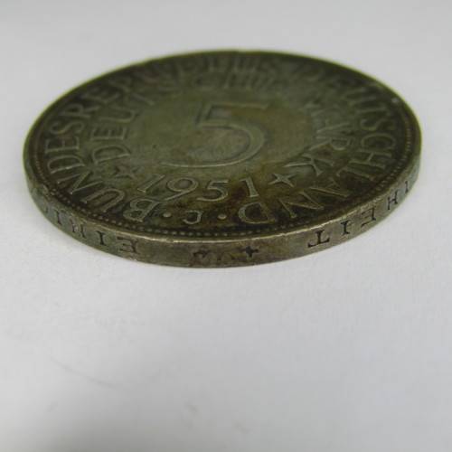 1951 J Germany 5 Mark - XF
