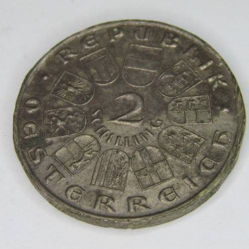 1932 Austria Joseph Haydn 2 Shilling - scarce but ex mount