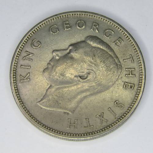 1949 New Zealand Half Crown - AU