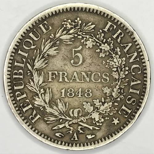 1848 France 5 Franc -