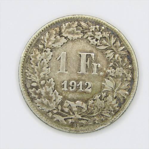 1912 Switzerland Silver Franc - VF
