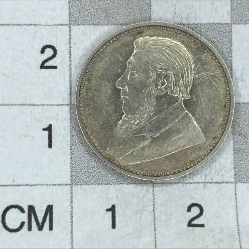 1897 ZAR Kruger 6d - Light scratch obverse - AA