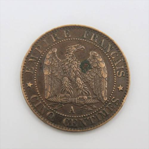 1855 A France  5 Centimes XF