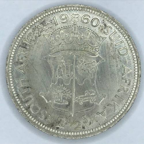 1960 SA Union Half Crown - UNC only 12168 minted - Totally undervalued