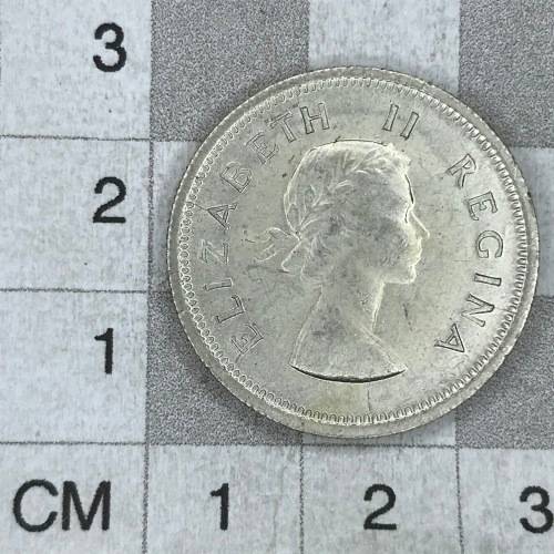 1960 SA Union Shilling - AU cracked die all around REV and OBV