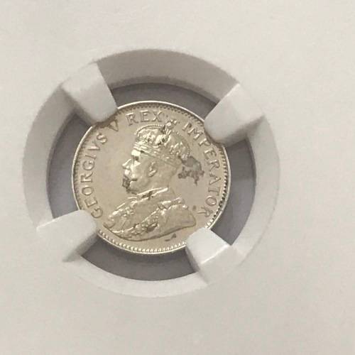 1923 SA Union 3 pence graded PF 63 by NGC