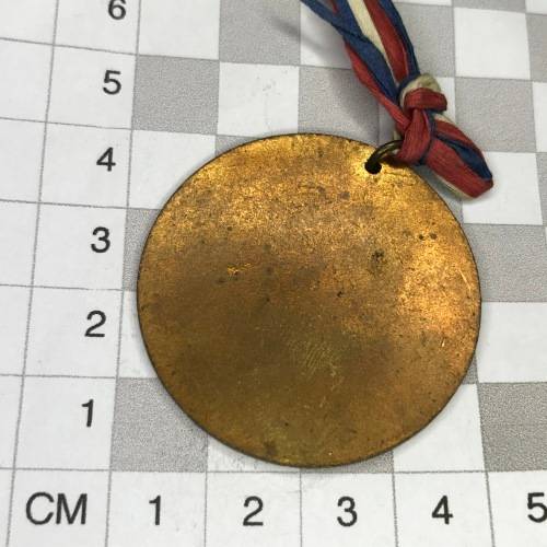 1947 Royal visit to South Africa medallion with ribbon - lovely toning - scarce