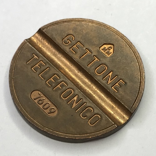 Gettone telephone token no 7609
