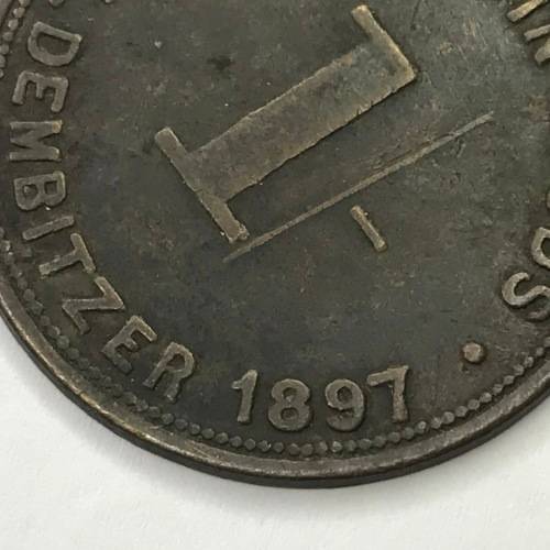 RARE J. Dembitzer token - 1 Shilling