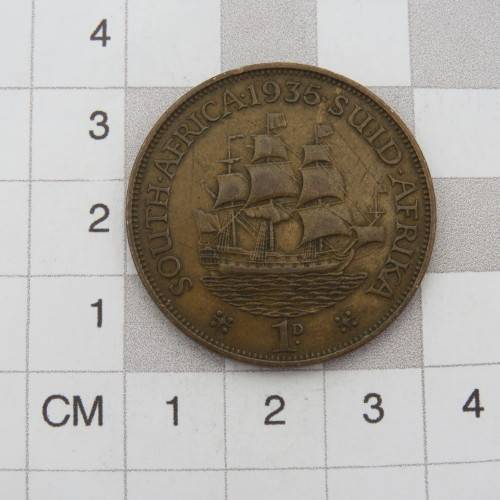 1935 South Africa penny - VF+