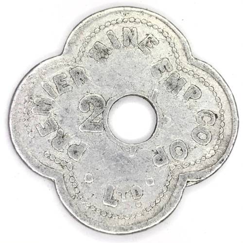 Premier Transvaal Co - 20 with hole