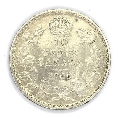 1905 Canada 10 cent - silver