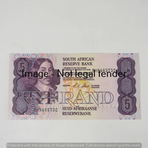 CL Stals 1st Issue R5 bank notes - Lot of 3 uncirculated with consecutive numbers