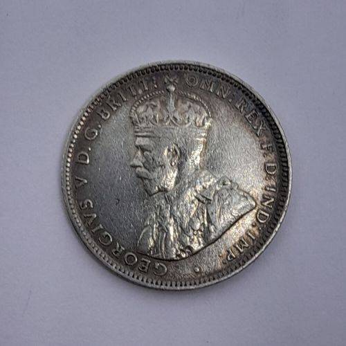 British West Africa 1913 H shilling VF - silver
