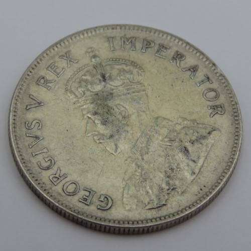 South Africa 1936 half crown EF some lustre remaining