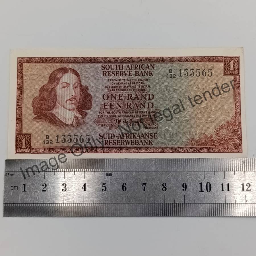 TW de Jongh Pair of uncirculated R1 banknotes 3rd Issue