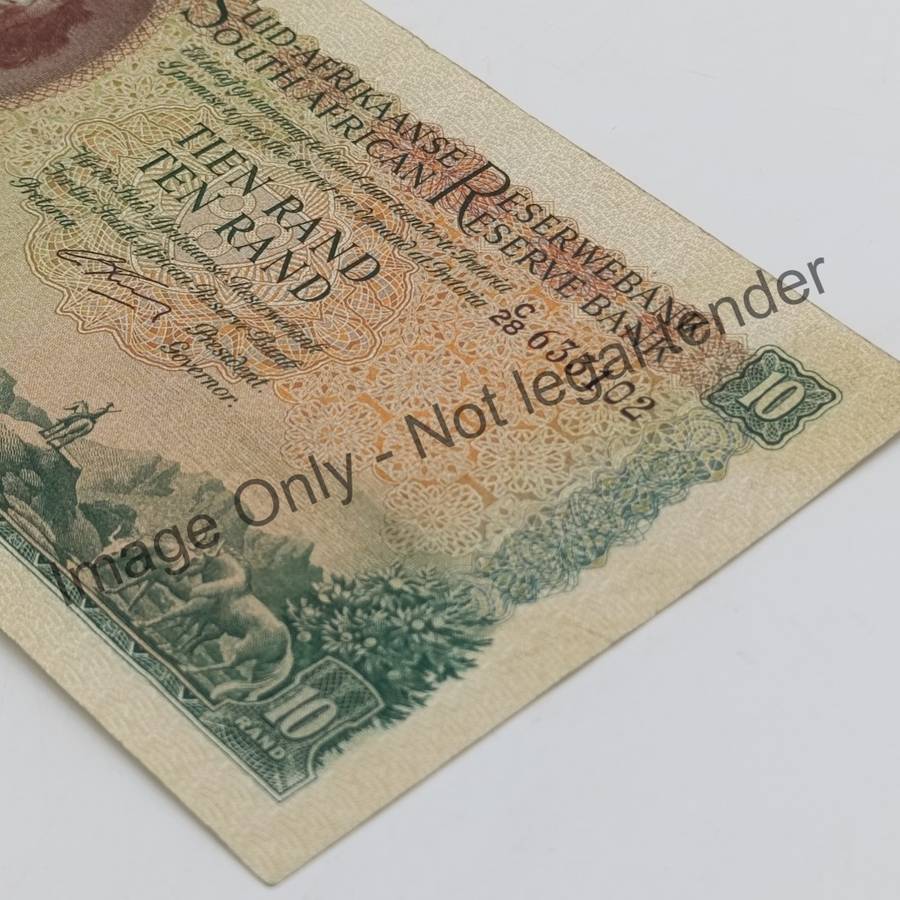 Rissik 1st issue 1962 Ten rand note Afrikaans over English