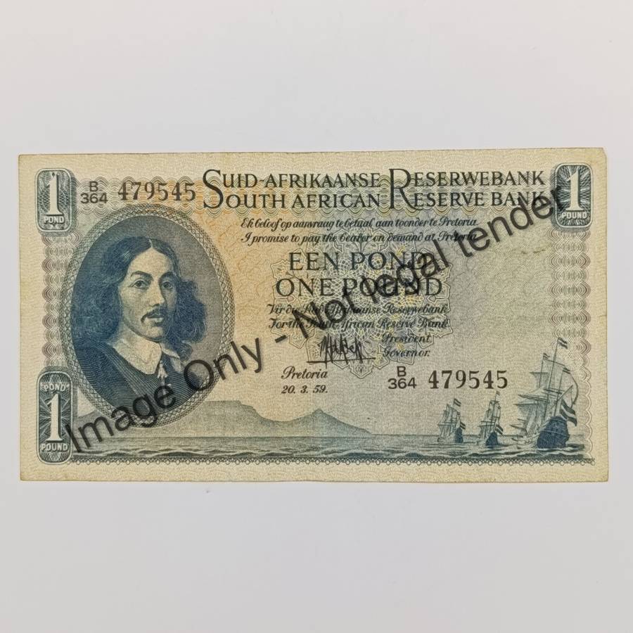 MH de Kock one pound 20-3-59 - A/E - B364 - EF