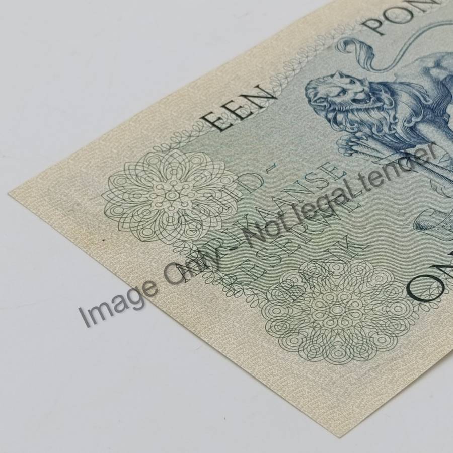 MH de Kock one pound 4-10-56 - E/A - B263 - UNC -very slight dent