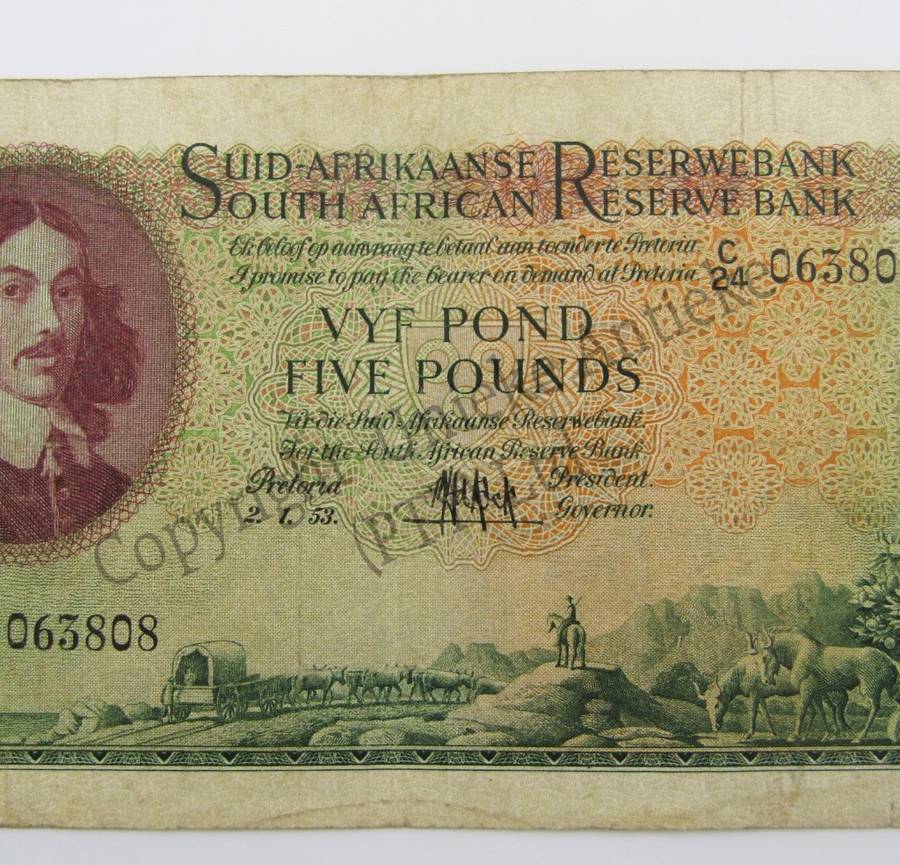 MH de Kock 5 pound 2-1-53 - C24 - aEF