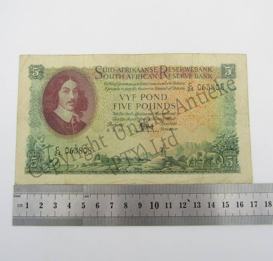 MH de Kock 5 pound 2-1-53 - C24 - aEF