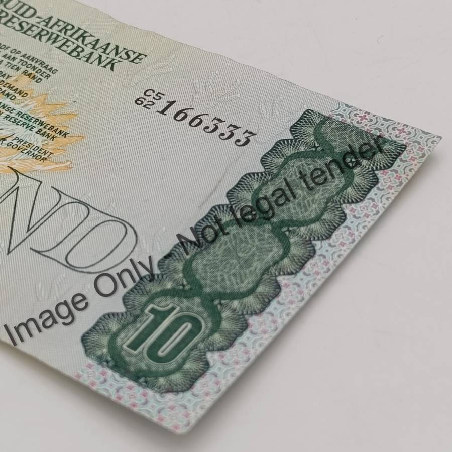 South Africa GPC de Kock 1st, 2nd and 3rd series R10 notes