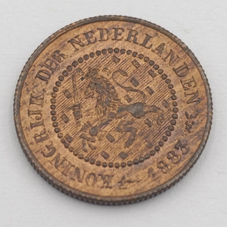 1883 Netherlands half cent uncirculated