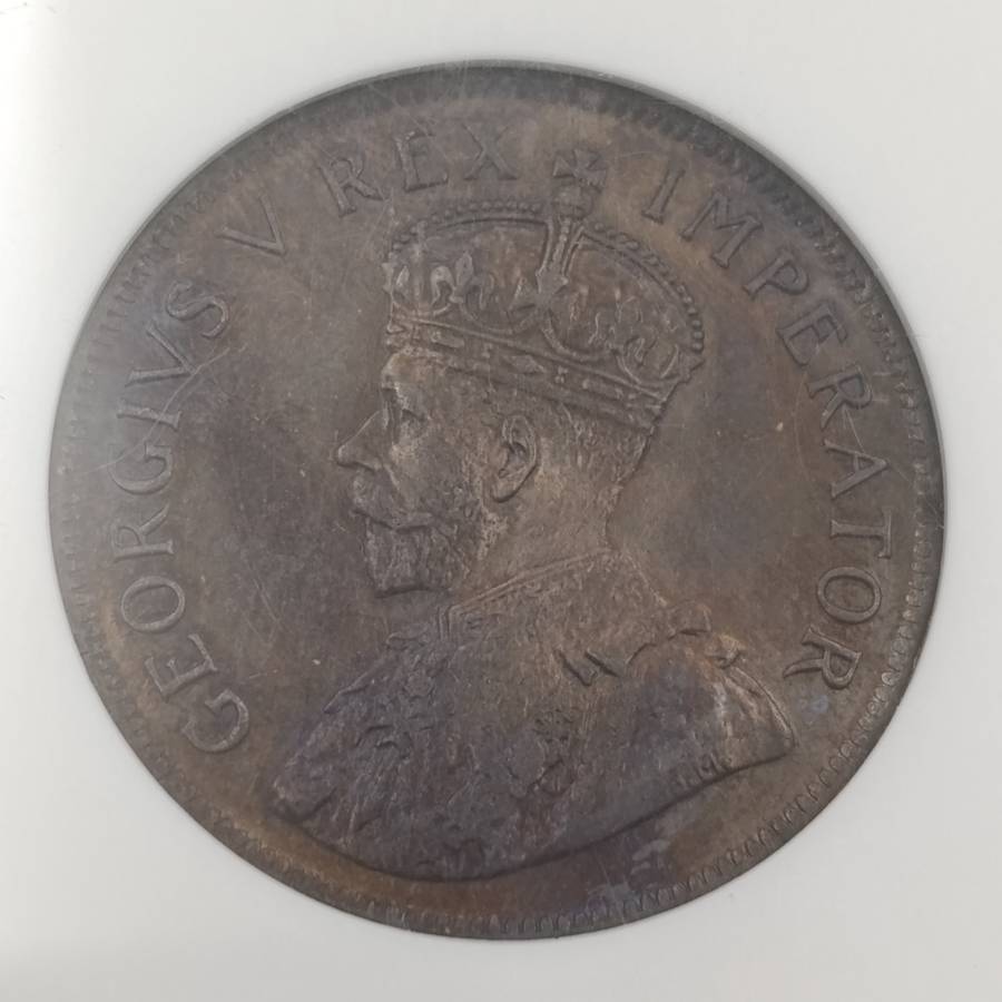 1923 SA Union Penny graded MS63 BN by NGC