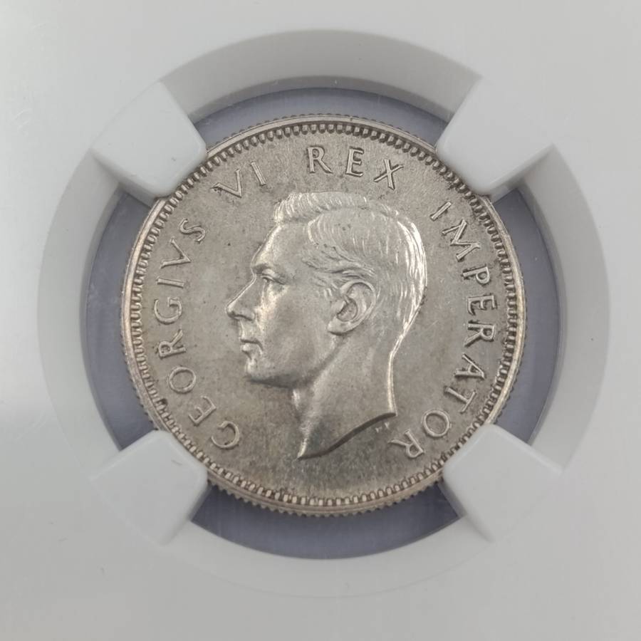 1947 SA Union Proof 1 Shilling graded PF63 by NGC