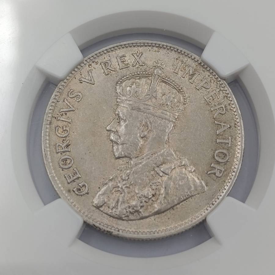 1925 SA Union 2 1/2 Shilling half crown graded AU 55 by NGC
