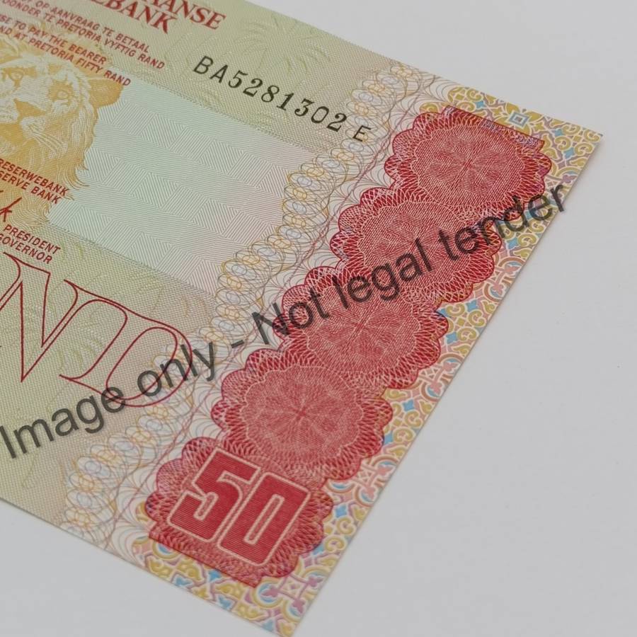 Gerhard de Kock R50 banknote - scarce BA series