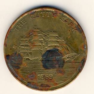 Cutty Sark medallion - date 1869 on medallion - as per scan