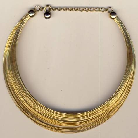Gold colour chocker necklace