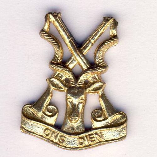 SA Regiment Christiaan Beyers , gilding metal collar badge - as per scan