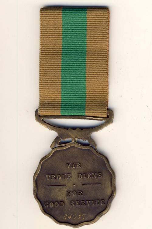 10 year service medal SADF no - 84015