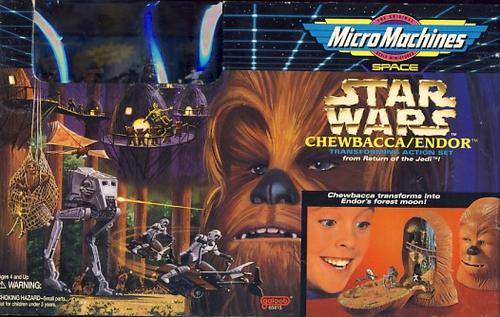 Micro Machines - Star Wars, Chewbacca / Endor -Transforming Action Set in original box - as per scan