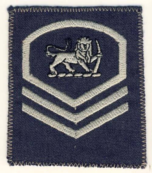 Rhodesian Air Force - Master Sergeant Chevron cloth badge - as per scan
